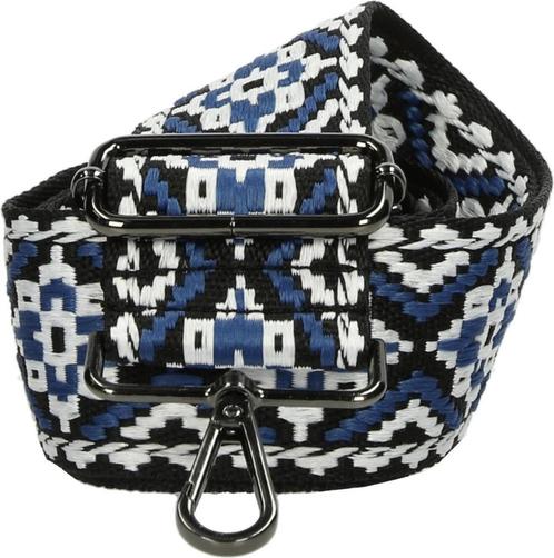 Bag strap - Festival tassenriem - Blauw/Wit/zwart, Sieraden, Tassen en Uiterlijk, Tassen | Damestassen, Nieuw, Overige typen, Blauw