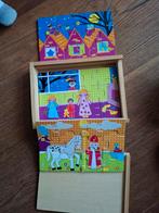 3 houten sinterklaas puzzels in houten doos, Ophalen of Verzenden, Nieuw