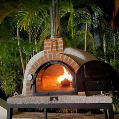 Pizzaoven TONINO 110/80cm met gemetselde boog, Tuin en Terras, Buitenkeukens, Nieuw, Houtskool, Vrijstaand, Ophalen
