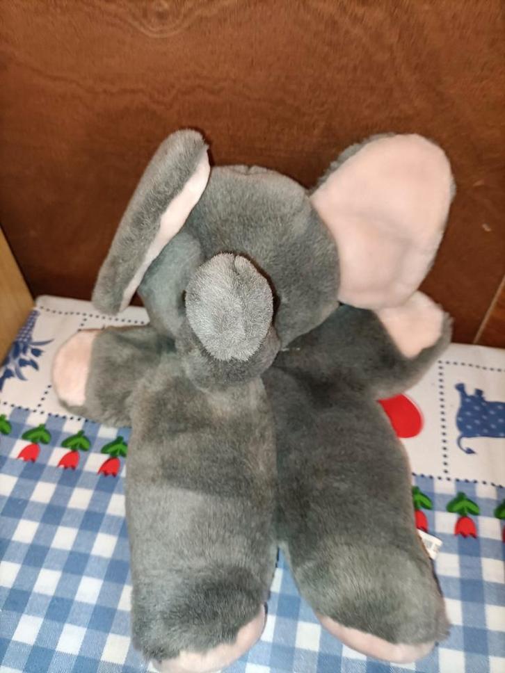 Geluiden olifant handpop Van der Meulen Sneek 29 cm, Kinderen en Baby's, Speelgoed | Knuffels en Pluche, Zo goed als nieuw, Ophalen of Verzenden