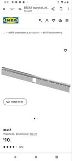 IKEA Besta wandrail (ophanagrail) 2 stuks, Doe-het-zelf en Verbouw, IJzerwaren en Bevestigingsmiddelen, Nieuw, 50 tot 100 mm, Overige typen