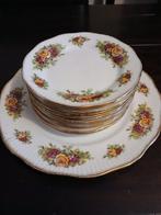 Elizabethan gebaksborden met gebaksschaal 12x gebaks, Antiek en Kunst, Antiek | Servies los, Ophalen of Verzenden