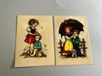 Vintage kaarten Hilde (Kruger Germany)  2 stuks - ansicht, Ophalen of Verzenden, Ongelopen, Kinderen