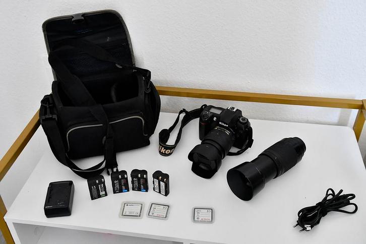 Digitale spiegel reflex camera Nikon met asseccoires, Audio, Tv en Foto, Fotocamera's Digitaal, Zo goed als nieuw, Nikon, 8 keer of meer