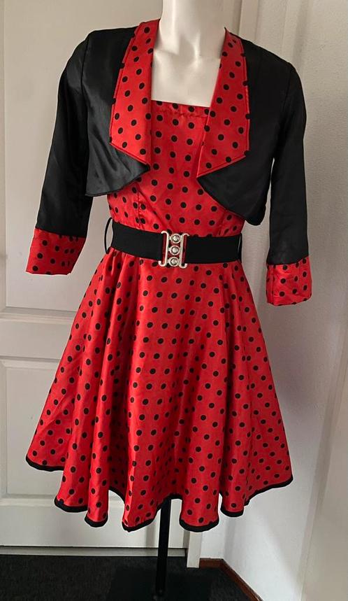 Spaanse Jurk met petticoat en jasje maat S/M feest, Kleding | Dames, Carnavalskleding en Feestkleding, Zo goed als nieuw, Ophalen of Verzenden