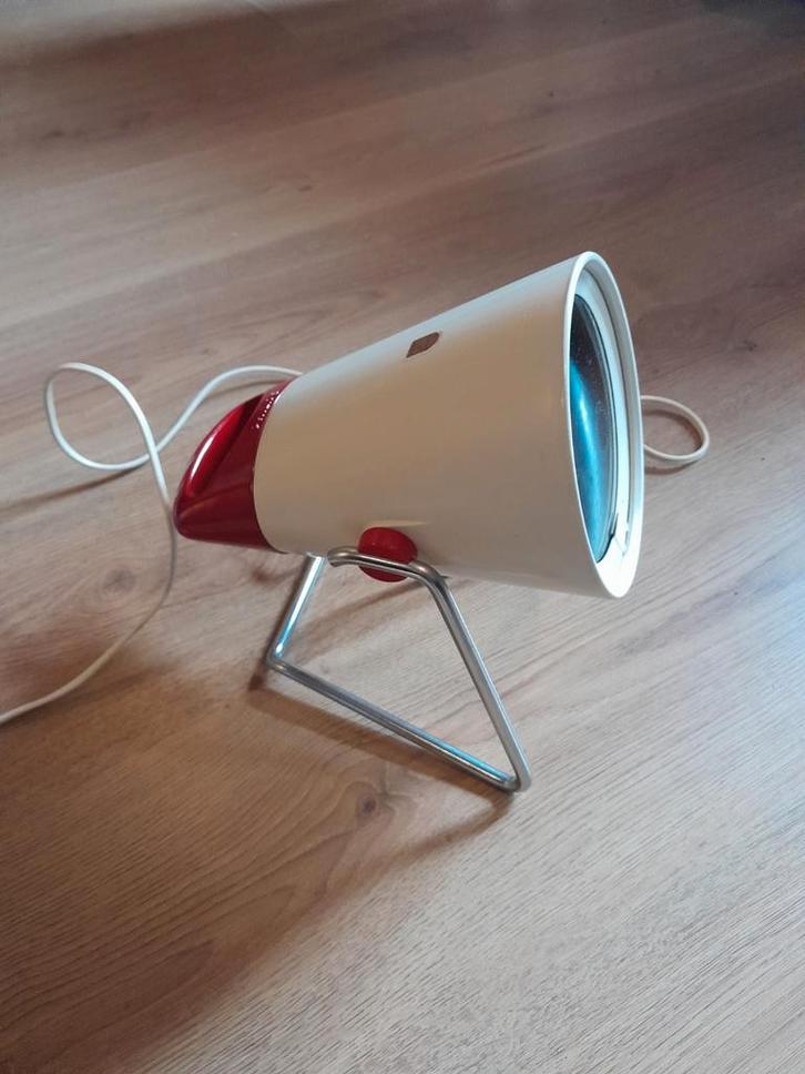 Vintage Philips InfraPhil infrarood lamp compleet in doos., Witgoed en Apparatuur, Zonnebanken en Gezichtsbruiners, Gebruikt, Gezichtsbruiner