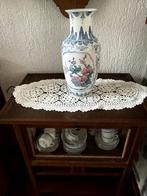 Vintage grote Chinese Ruancai-porseleinen vaas beschilderde, Ophalen of Verzenden