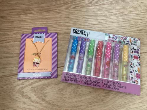 Create it! Lipgloss en ketting (Nieuw), Kinderen en Baby's, Kindermode-accessoires, Nieuw, Ophalen of Verzenden