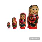 Matroesjka complete set 4 stuks - Handgemaakt en beschilderd, ., Ophalen of Verzenden, Zo goed als nieuw, .