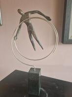 Brons Lothar fischer " Gevangen Ziel ", Ophalen of Verzenden