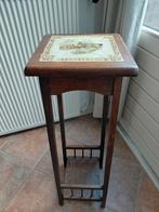 Vintage bijzettafel met tegeltop, Ophalen of Verzenden
