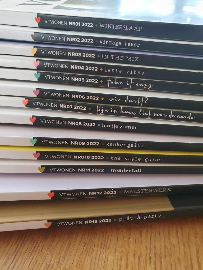 VT Wonen 2022 Complete Jaargang - Perfecte Staat!, Ophalen of Verzenden, Zo goed als nieuw, Overige typen