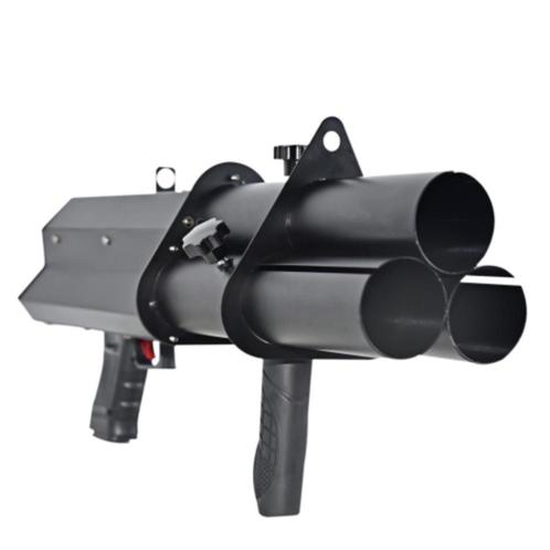 DJLicht 3 kops confetti shooter met accu en leds, Muziek en Instrumenten, Licht en Laser, Nieuw, Licht, Geluidgestuurd, Kleur