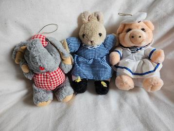 3 vintage knuffeltjes  beschikbaar voor biedingen