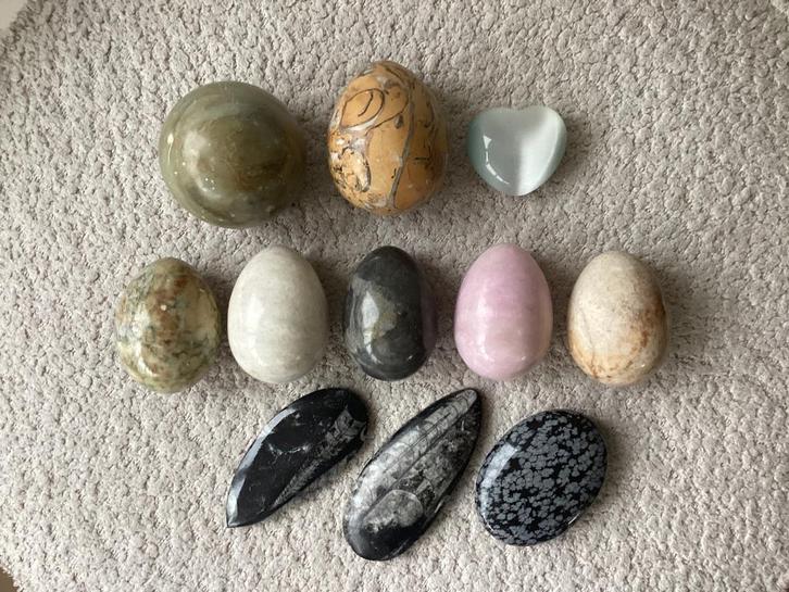 Verzameling decoratieve stenen., Verzamelen, Mineralen en Fossielen, Overige typen, Ophalen