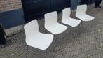 stoelen, Kunststof, Gebruikt, Wit, Ophalen of Verzenden