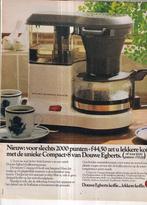 Retro reclame 1982 Douwe Egberts koffiezetter voor punten, Overige typen, Ophalen of Verzenden