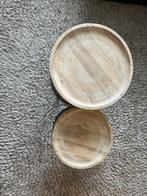 Casa Vivante Harvey Bijzettafels - Set van 2, Minder dan 55 cm, Rond, Nieuw, Hout