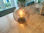 Glazen tafellamp inclusief peertje, Huis en Inrichting, Lampen | Tafellampen, Ophalen of Verzenden, Zo goed als nieuw, Minder dan 50 cm