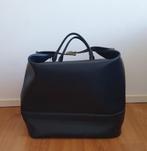 Donkerblauwe weekendtas boodschappentas tas skai leer, Sieraden, Tassen en Uiterlijk, Tassen | Damestassen, Ophalen of Verzenden