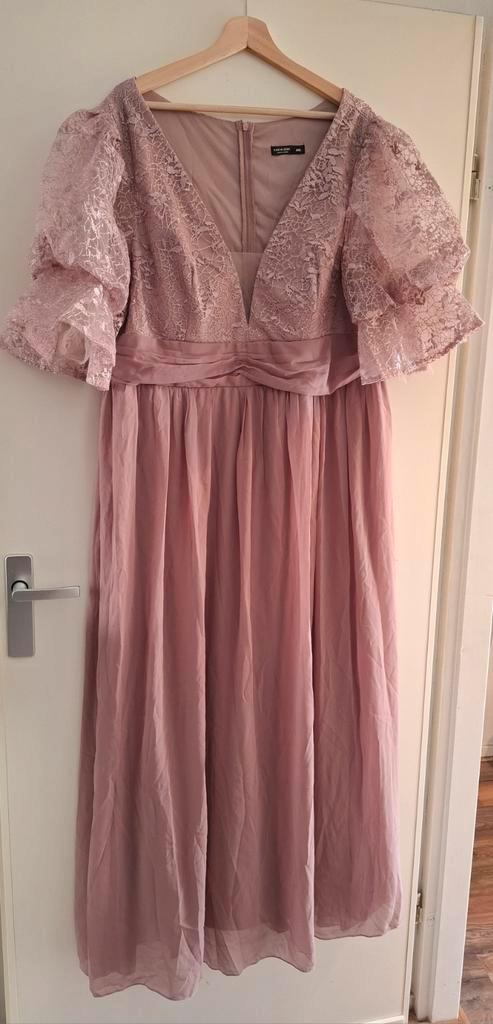 Shein Curve Jurk 4XL - Feestelijk & Elegant, Kleding | Dames, Grote Maten, Zo goed als nieuw, Roze, Ophalen of Verzenden