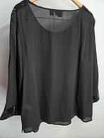 Bonprix Zwarte blouse met pailletten - maat 46, Bonprix, Bonprix, Zwart, Maat 46/48 (XL) of groter