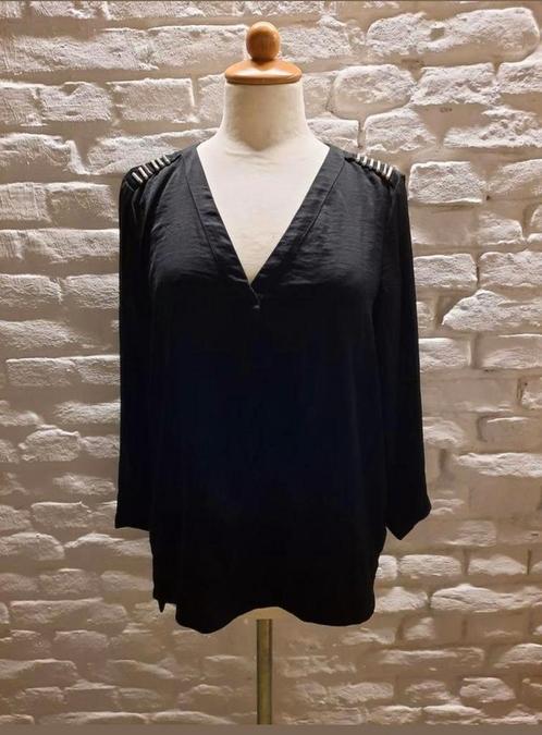 Top h&m maat 38, Kleding | Dames, Tops, Zo goed als nieuw, Maat 38/40 (M), Zwart, Lange mouw, Verzenden
