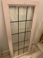 Oude glas en lood raam, Doe-het-zelf en Verbouw, Glas en Ramen, Ophalen, Gebruikt, Minder dan 80 cm, Gevelraam of Ruit