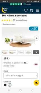 bed 160x200 inclusief matras en nachtkastjes, 3 jaar oud, Huis en Inrichting, Slaapkamer | Matrassen en Bedbodems, Tweepersoons