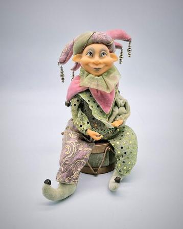Elf pop Mintgroen/Roze - 21,5 cm beschikbaar voor biedingen