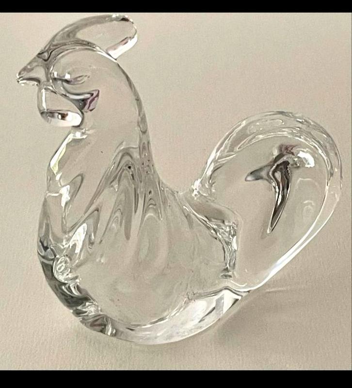 Glazen Haan Presse-papier - Elegant Design Glasobject, Antiek en Kunst, Antiek | Glas en Kristal, Ophalen of Verzenden