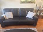 Lederen 2,5-zits bank + fauteuil - Uitstekende staat!, Ophalen, Strak, 150 tot 200 cm, Driepersoons