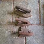 3 gietijzeren strijkijzers, Antiek en Kunst, Curiosa en Brocante, Ophalen of Verzenden