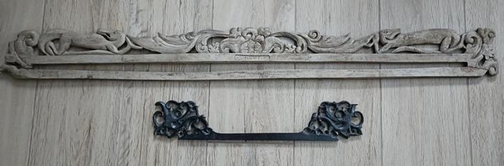 2 Antiek houten ikat hangers uit Indonesië wand wall hangers, Antiek en Kunst, Kunst | Niet-Westerse kunst, Ophalen