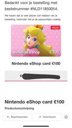 Nintendo eShop Card €100, Ophalen of Verzenden, Nieuw