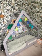 Peuterbed huisje, Ophalen, 160 tot 180 cm, 70 tot 85 cm, Matras