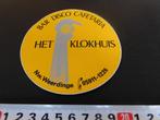 sticker Nieuw Weerdinge HET KLOKHUIS Bar Disco Cafetaria, Ophalen, Zo goed als nieuw, Sticker