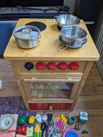 Houten speelkeuken met toebehoren, Kinderen en Baby's, Gebruikt, Speelkeuken, Hout, Ophalen