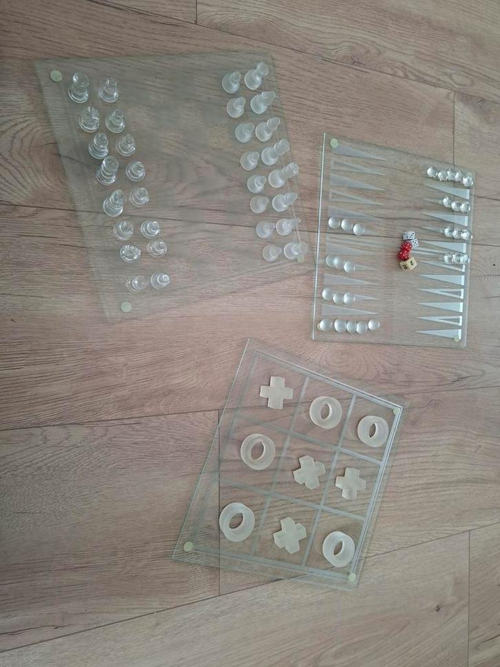 Glazen Spellen Set, Hobby en Vrije tijd, Stempelen, Gebruikt, Overige typen, Ophalen of Verzenden
