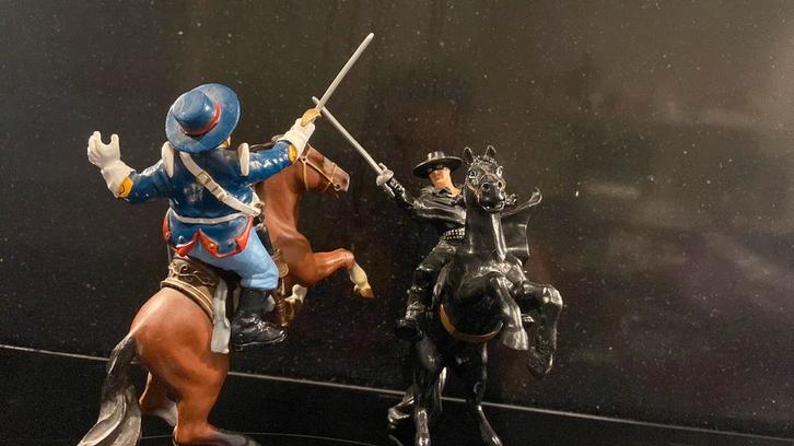Papo: Zorro en sergeant Garcia, Verzamelen, Poppetjes en Figuurtjes, Ophalen of Verzenden