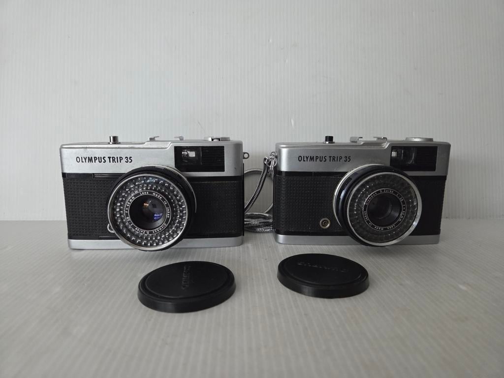 Olympus Trip 35 ( 2 x ) - compacte analoge camera, Audio, Tv en Foto, Fotocamera's Analoog, Gebruikt, Olympus, Compact, Onbekend
