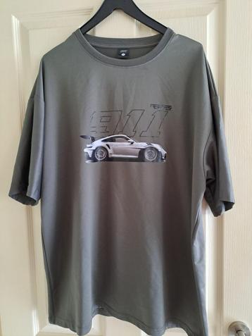  olijf groen Casual heren shirt met print maat XXL beschikbaar voor biedingen