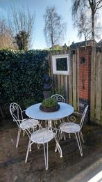 Metalen tuinset, Tuin en Terras, Tuinsets en Loungesets, Ophalen, Gebruikt, Tuinset, Eettafel