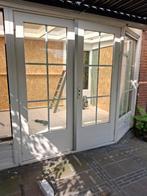 Set openslaande tuindeuren inclusief zijlicht, Doe-het-zelf en Verbouw, Kozijnen en Schuifpuien, Ophalen, Deurkozijn, Zo goed als nieuw