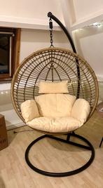 Luxe hangstoel met standaard, Ophalen of Verzenden, Rotan