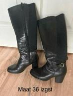 Leren laarzen met wijde schacht mt 36 izgst, Kleding | Dames, Schoenen, Ophalen of Verzenden, Zo goed als nieuw, Zwart, Hoge laarzen
