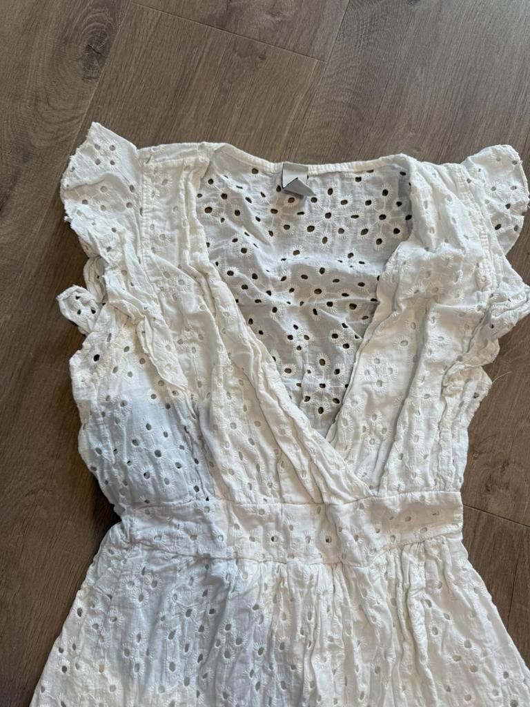 ≥ Wit broderie jurkje maat S — Jurken — Marktplaats