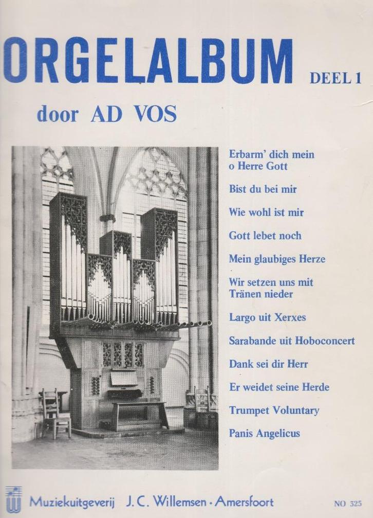AD VOS - ORGELALBUM - DEEL 1, Muziek en Instrumenten, Bladmuziek, Gebruikt, Artiest of Componist, Populair, Ophalen of Verzenden