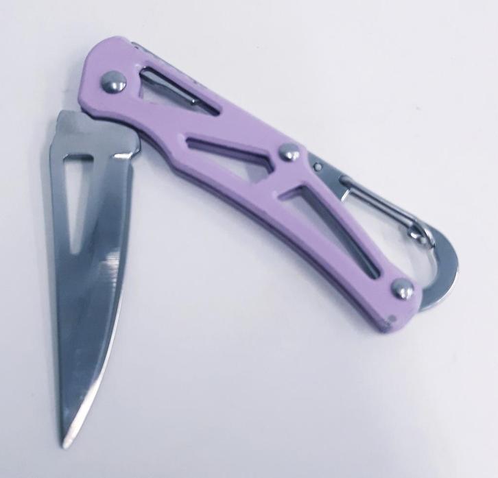 M06 Lila, sleutelhanger zakmes., Verzamelen, Sleutelhangers, Nieuw, Overige typen, Verzenden