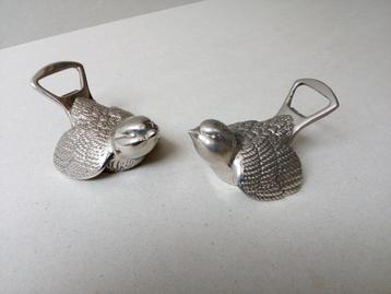 Vintage flessenopeners.Vogeltjes.Decoratie.Pr.p/stuk beschikbaar voor biedingen